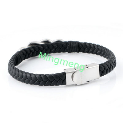 Explosive Ledermagnetverschluss Herrenarmband Retro-Trend einfaches Armbandzubehör