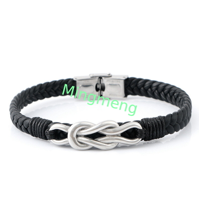 Explosive Ledermagnetverschluss Herrenarmband Retro-Trend einfaches Armbandzubehör