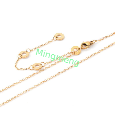 Gold-Edelstahl-Halsband, leichter Luxus, Nische High-End Schlüsselbein-Halsband, Temperament, Frauen-High-End-Design, Schlüsselbein-Kette, neuer Stil