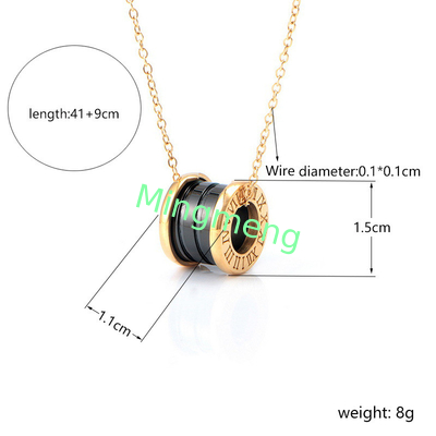 Gold-Edelstahl-Halsband, leichter Luxus, Nische High-End Schlüsselbein-Halsband, Temperament, Frauen-High-End-Design, Schlüsselbein-Kette, neuer Stil