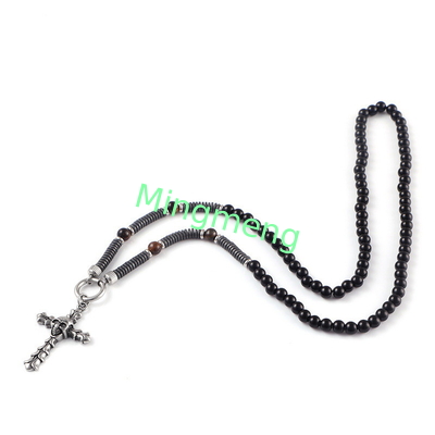 Retro-Hip-Hop-Kreuzschädel aus Edelstahl, trendiger Freund-Halsband