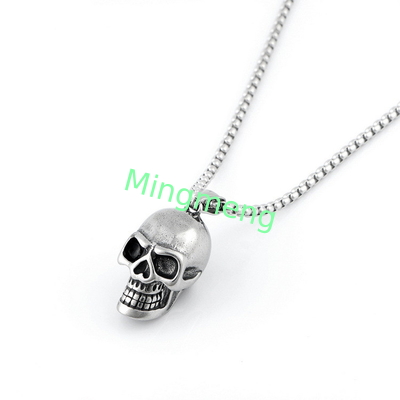 Schädel-Titan-Halsband mit europäischem und amerikanischem Stil
