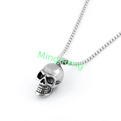 Schädel-Titan-Halsband mit europäischem und amerikanischem Stil