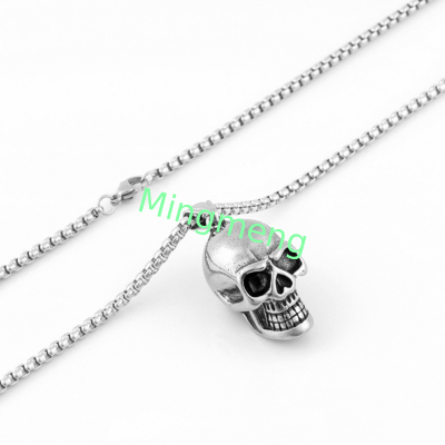 Schädel-Titan-Halsband mit europäischem und amerikanischem Stil