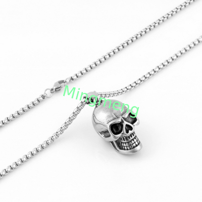 Schädel-Titan-Halsband mit europäischem und amerikanischem Stil