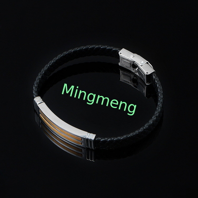 Lederseil-Armband trendige Retro-Leder gewebte Edelstahl-Männer-Armband modisch
