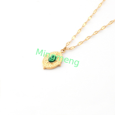 High-End-Design, vielseitig, neues Pfau-Grün-Halsband, trendiger Modeanhänger.