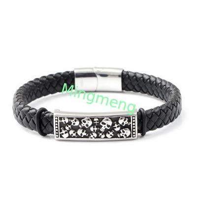 Zeigen Sie Ihre Individualität mit unserem Edelstahl-Schädel-Armband Korrosionsbeständig und stark