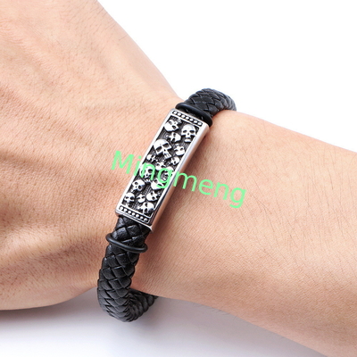 Zeigen Sie Ihre Individualität mit unserem Edelstahl-Schädel-Armband Korrosionsbeständig und stark