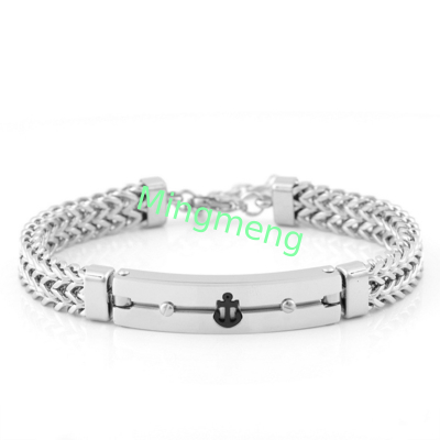 Edelstahl-Dominating-Kette-Anker personalisierte Herren-Armband Hip-Hop Nischen-Design