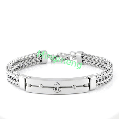 Edelstahl-Dominating-Kette-Anker personalisierte Herren-Armband Hip-Hop Nischen-Design