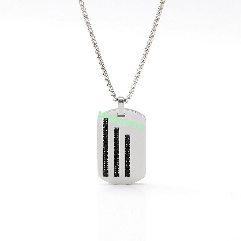 Persönliche, modische, einfache Accessoires, hochwertiger Anhänger aus Edelstahl, Herrenhalskette, romantisches, trendy, kreatives Accessoires