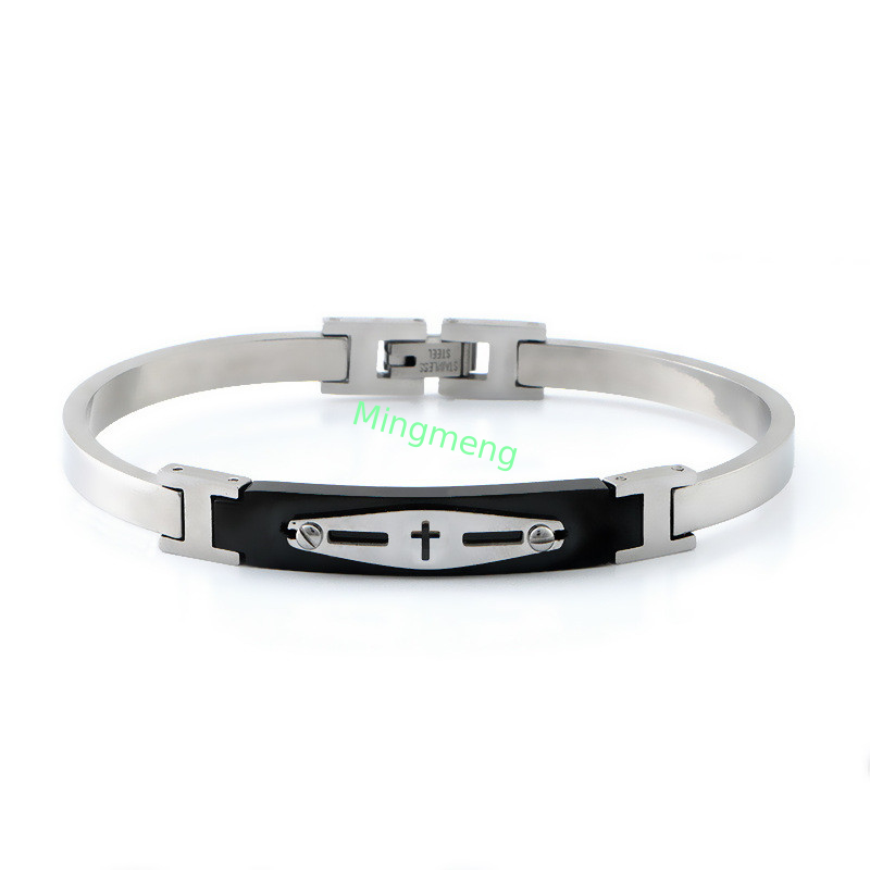 Modisches Armbanddesign aus Edelstahl, einfaches Titanstahl-Hochverkaufsmannarmband