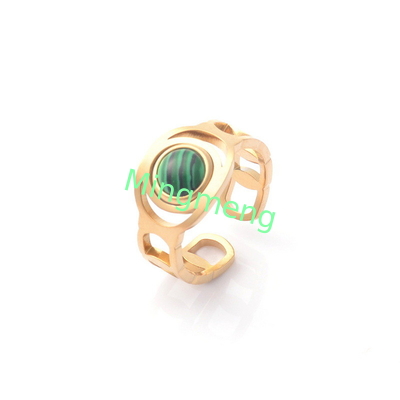 Ring weibliche Mode Nische Design Sinn Titan Stahl Pfau Stein Frauen Ring Licht Luxus Temperament vielseitig offene Zeigefinger Ring
